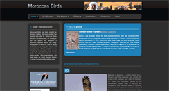 Desktop Screenshot of moroccanbirds.com