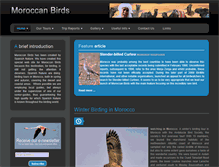 Tablet Screenshot of moroccanbirds.com
